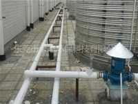 Double hot water pipe insulation